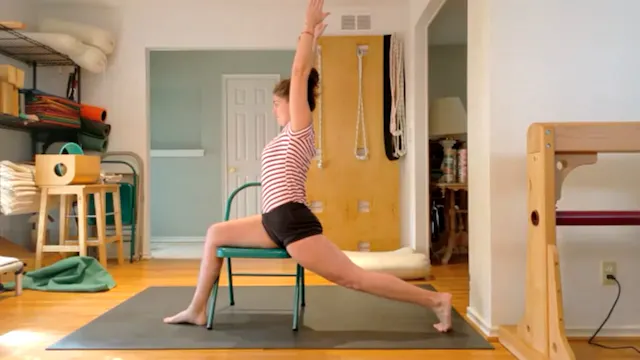 5-15-26 Gulnaaz Yoga Club 2026 5-15-26 Go up from a chair to standing poses including Garudasana and Virabhadrasana III. Standin
