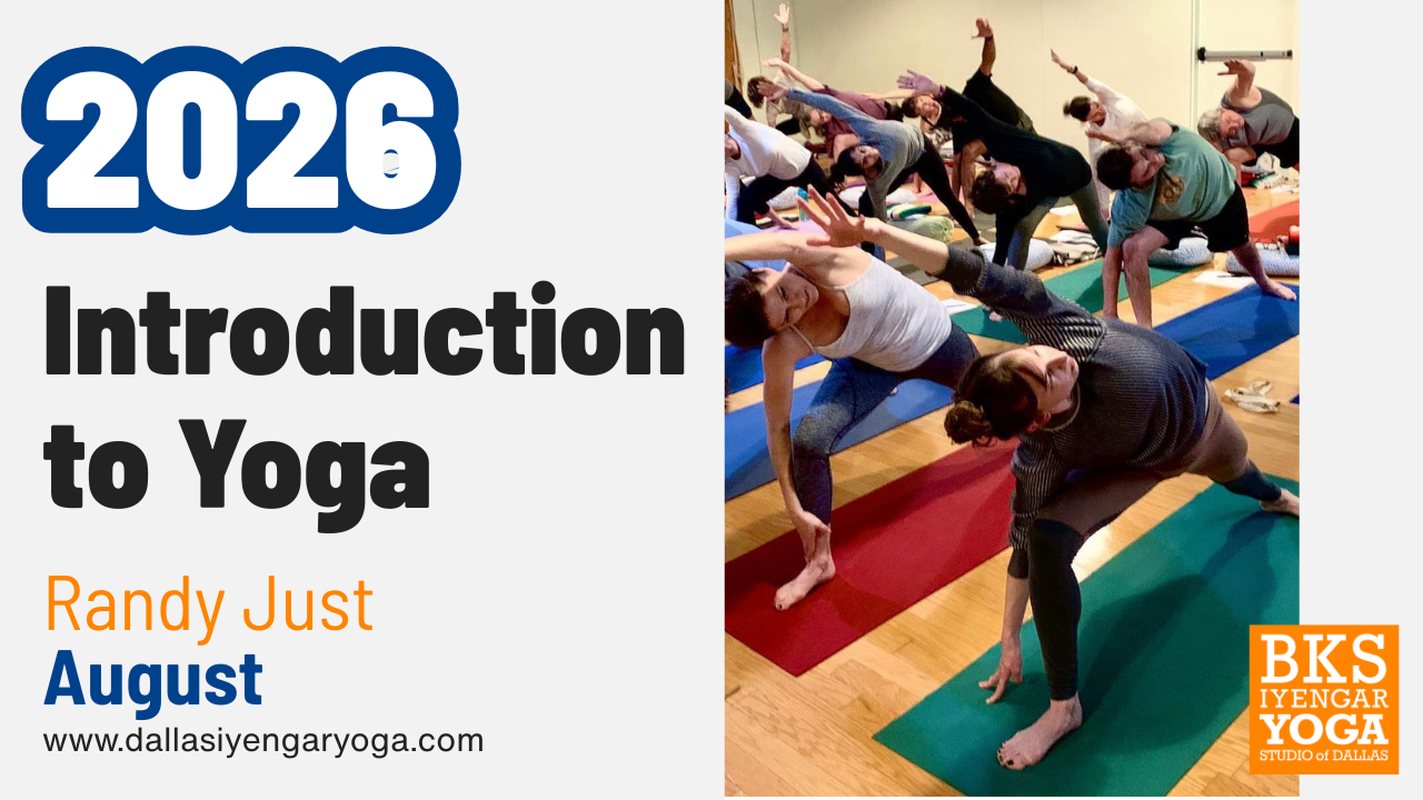 August 2026 Introduction to Yoga - Randy Just