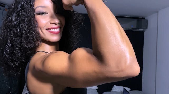 Brenda Biceps Flexing Video