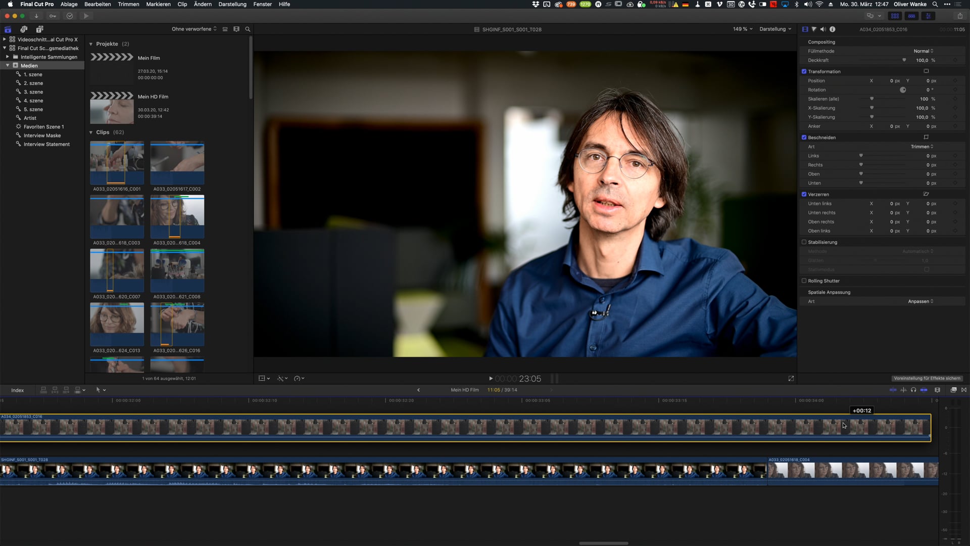 12 zoomen in der Timeline