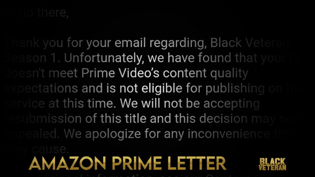 Amazon Prime Letter
