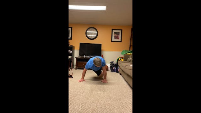 Strength Training 6. High Plank With Cross Body Marching