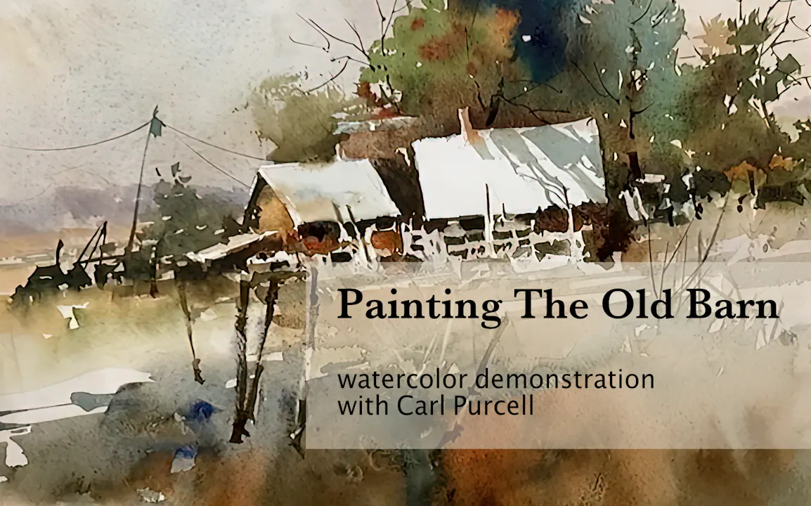Painting The Old Barn - demonstration