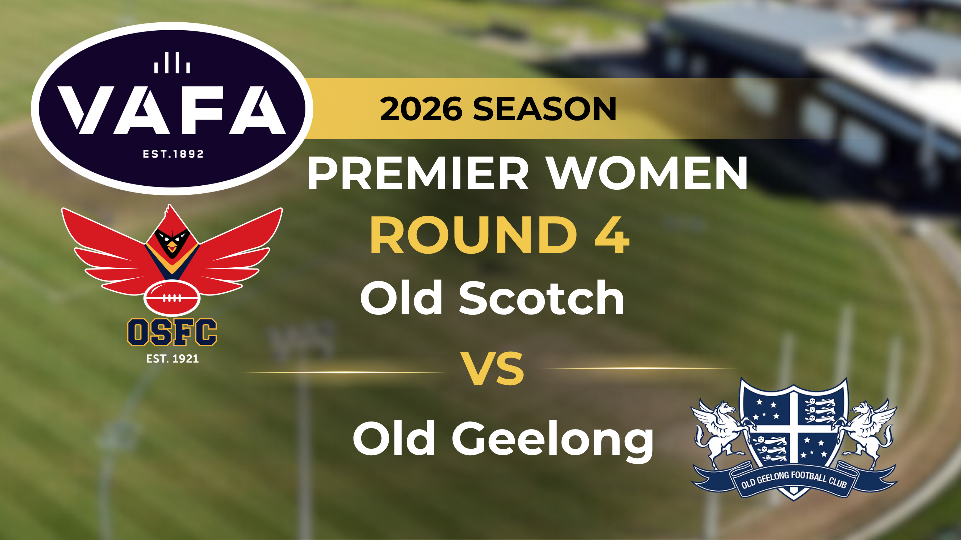 VAFA 2026 R4 PREM Women's Old Scotch V Old Geelong