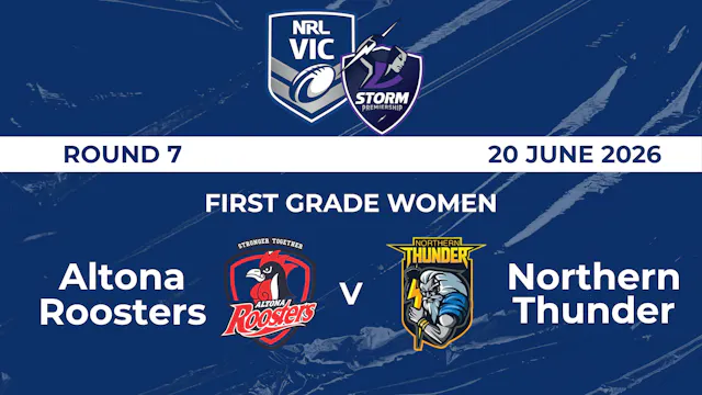 H2 2026 RD7 First Grade Women Altona ...