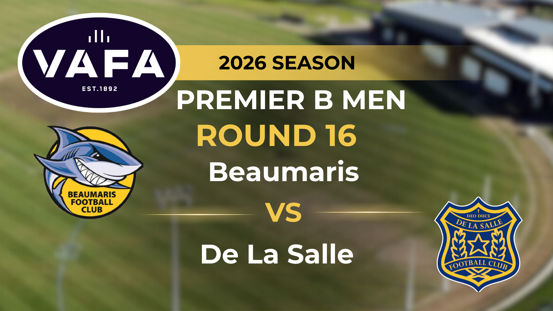 VAFA 2026 R16 PREM B Men's Beaumaris V De La Salle