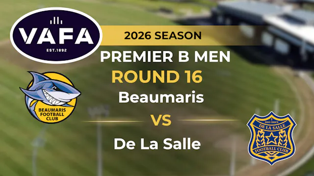 VAFA 2026 R16 PREM B Men's Beaumaris ...