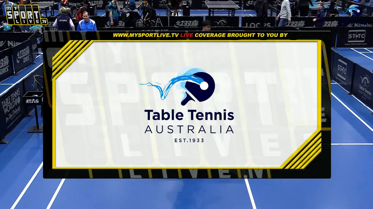 Day 2 U17 Boy's Justin Hyun v Colin Chen 2023 Table Tennis National Championships Sydney