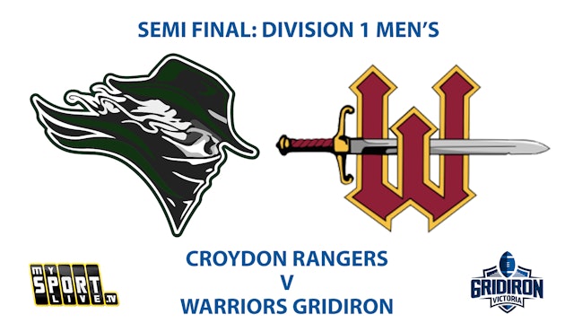 SEMI FINAL: GV Men's Division 1 - Rangers v Warriors