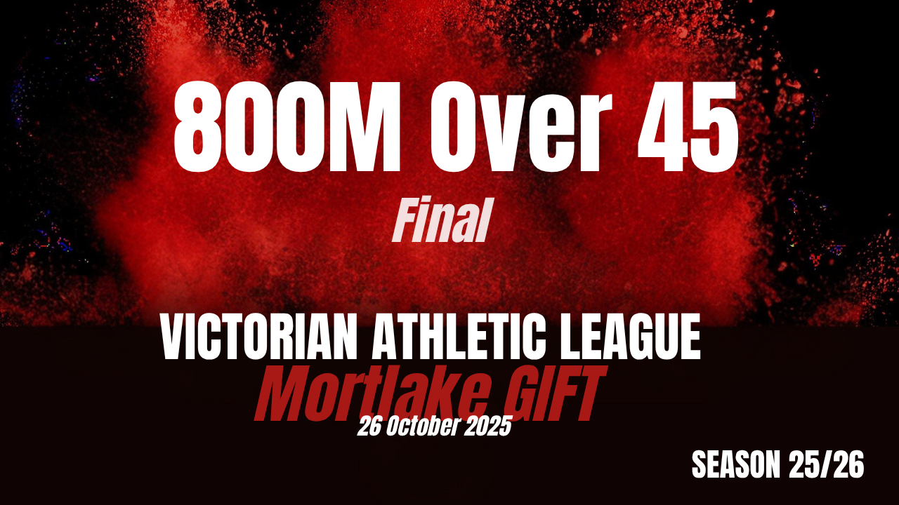 Mortlake 800m Over 45 Final