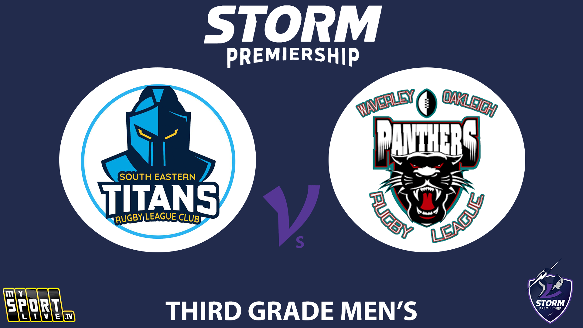H2 2025 RD4 Third Grade Men - South Eastern Titans vs. Waverley Panthers