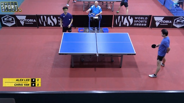 Men's Singles Final: Alex Lee (NSW) vs. Chris Yan (NSW)
