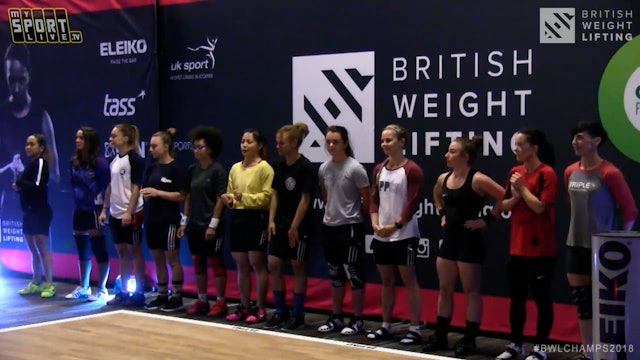 2018 British Weightlifting Championships - Women's 48kg/53kg Weightlifting