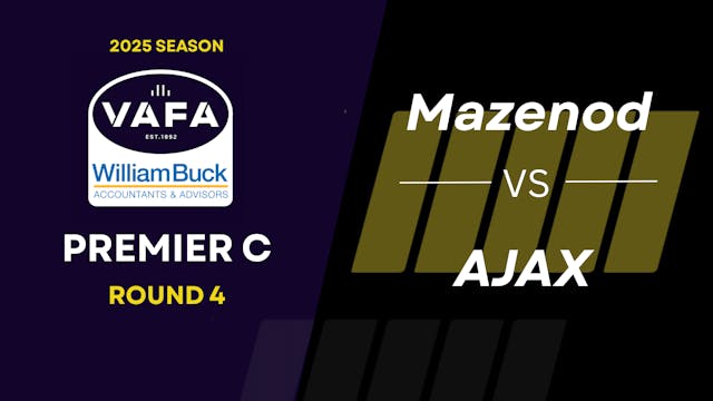 RD4 PREM C Mazenod vs. AJAX