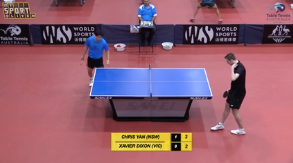 Men's Singles Final: Chris Yan (NSW) vs. Xavier Dixon (VIC)