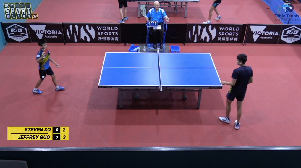 U19 Boys' Singles: Steven So (SA) vs Jeffrey Guo (NSW)