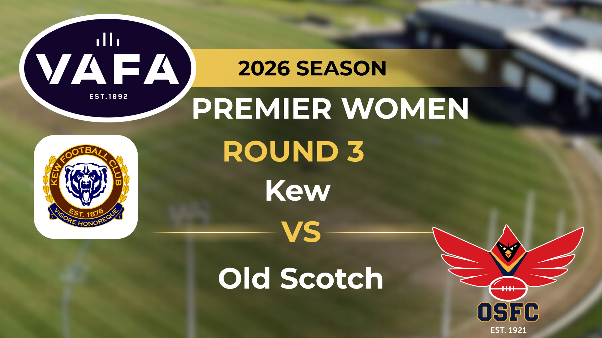 VAFA 2026 R3 PREM Women’s Kew V Old Scotch