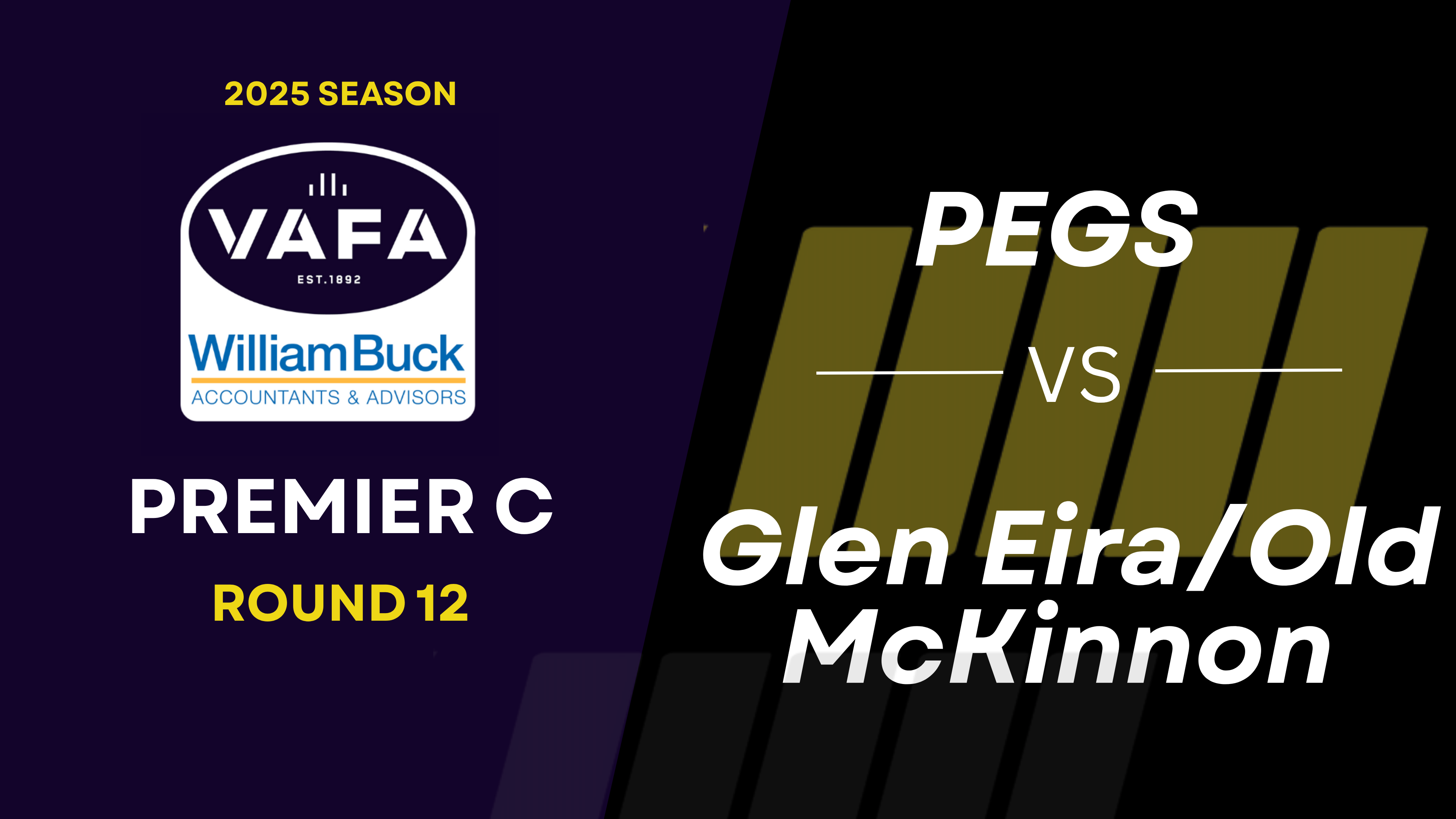 RD12 PREM C PEGS vs. Glen EiraOld McKinnon