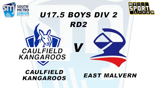 2024 SMJFL RD2 U16 Boys Div 2 Caulfield Kangaroos v East Malvern - Part 3