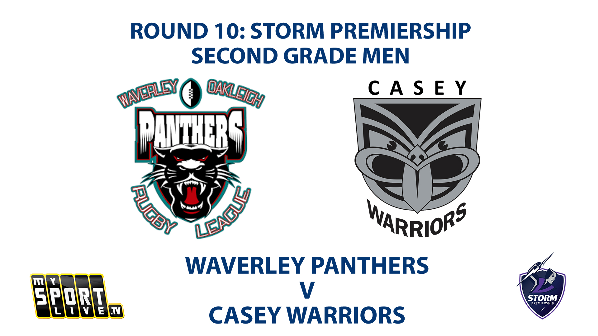 2023 RD10 Second Grade Men's: Waverley Panthers v Casey Warriors