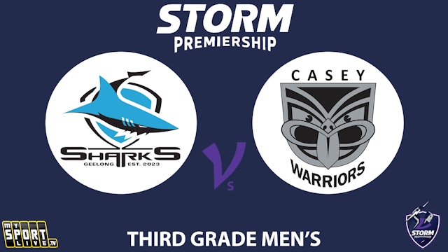 2024 R6 Third Grade Men: Geelong Sharks v Casey Warriors