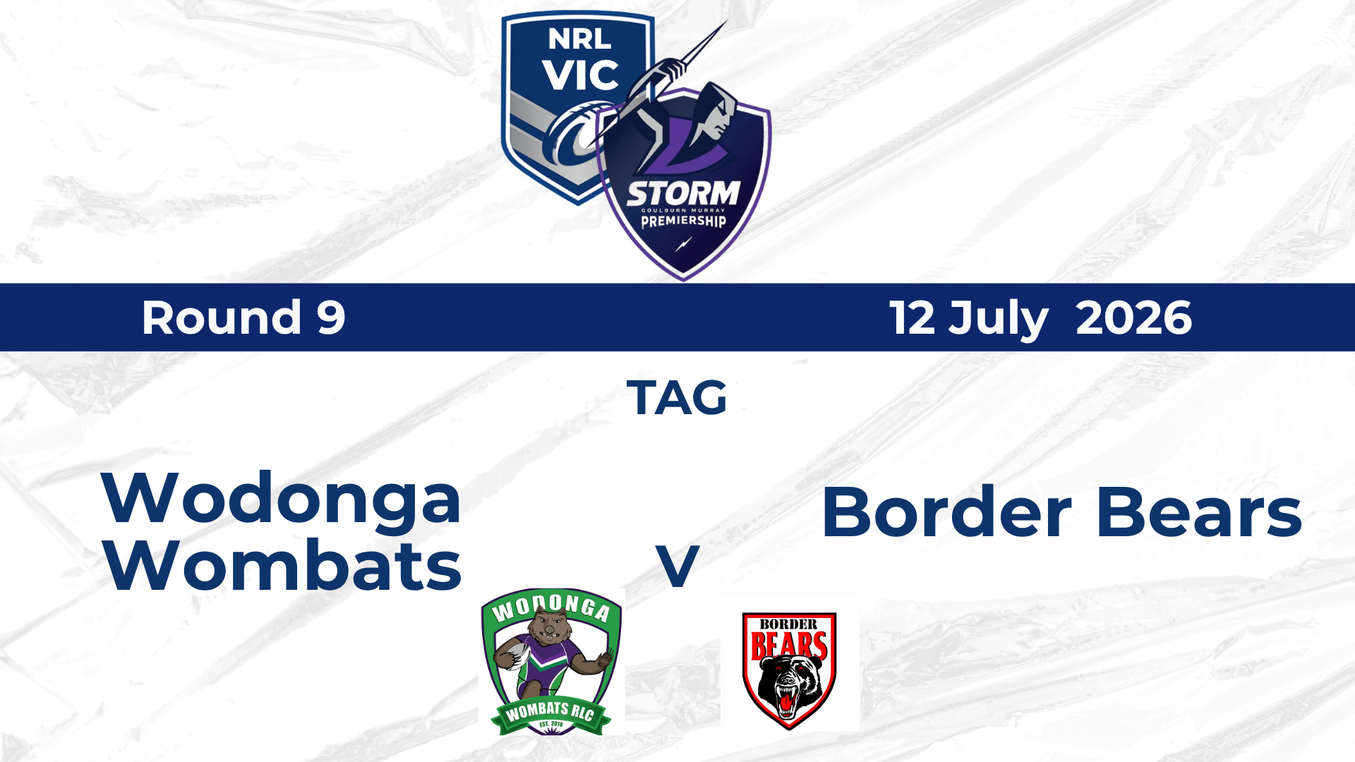H1 2026 R9 WOMENS TAG - Wombats vs Bears