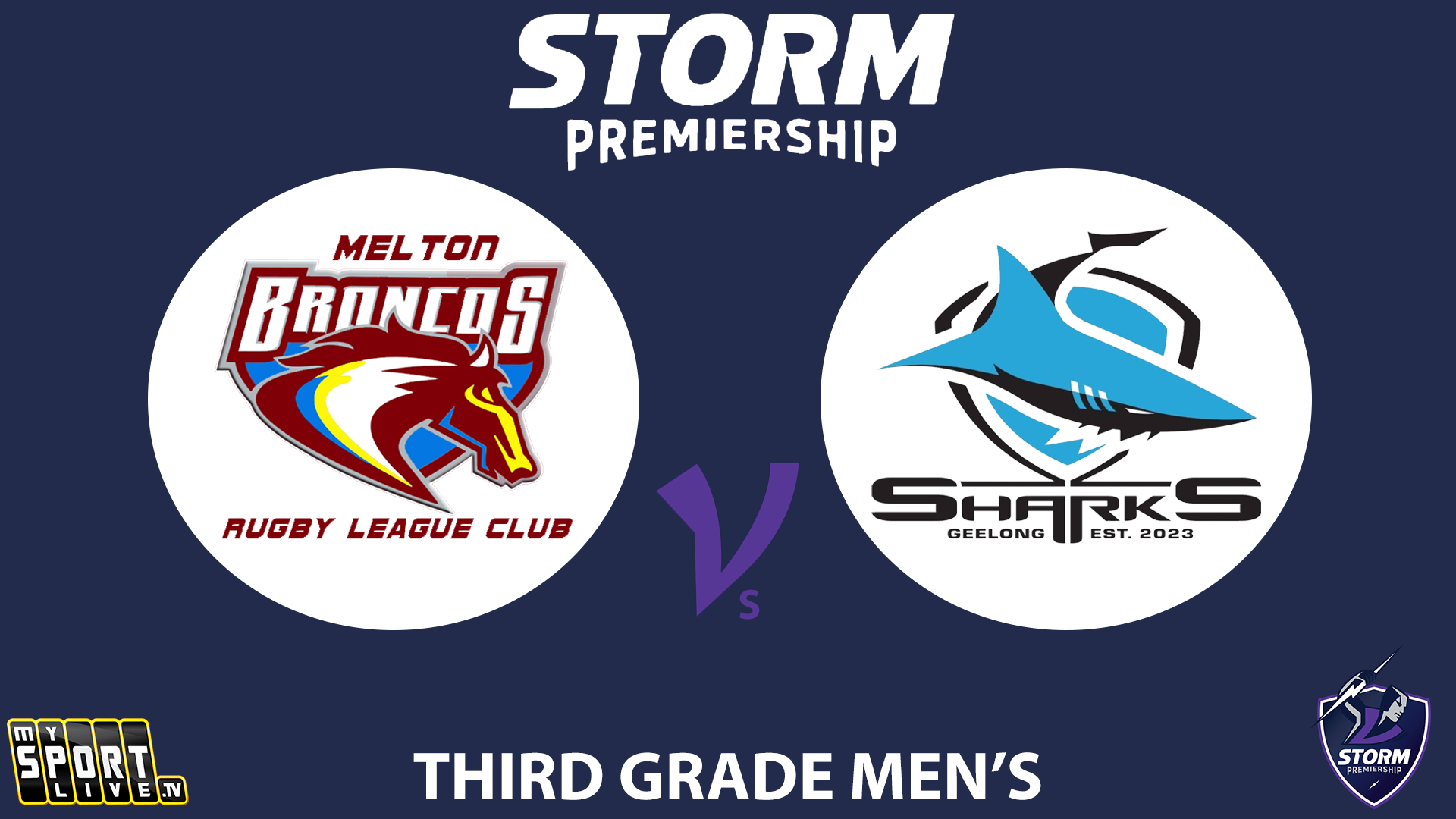 2024 R12 Third Grade Men's Melton Broncos vs. Geelong Sharks