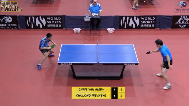 Men's Single Final: Chris Yan (NSW) v...