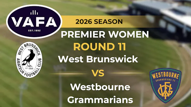VAFA 2026 R11 PREM Women's West Bruns...