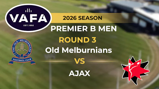 VAFA 2026 R3 PREM B Men’s Old Melburn...