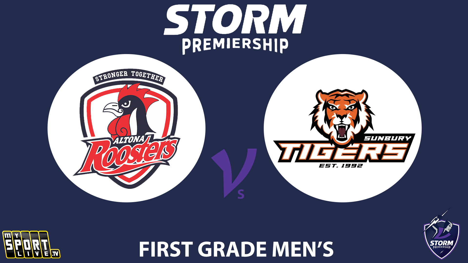 H2 2025 RD5 First Grade Men - Altona Roosters vs. Sunbury Tigers