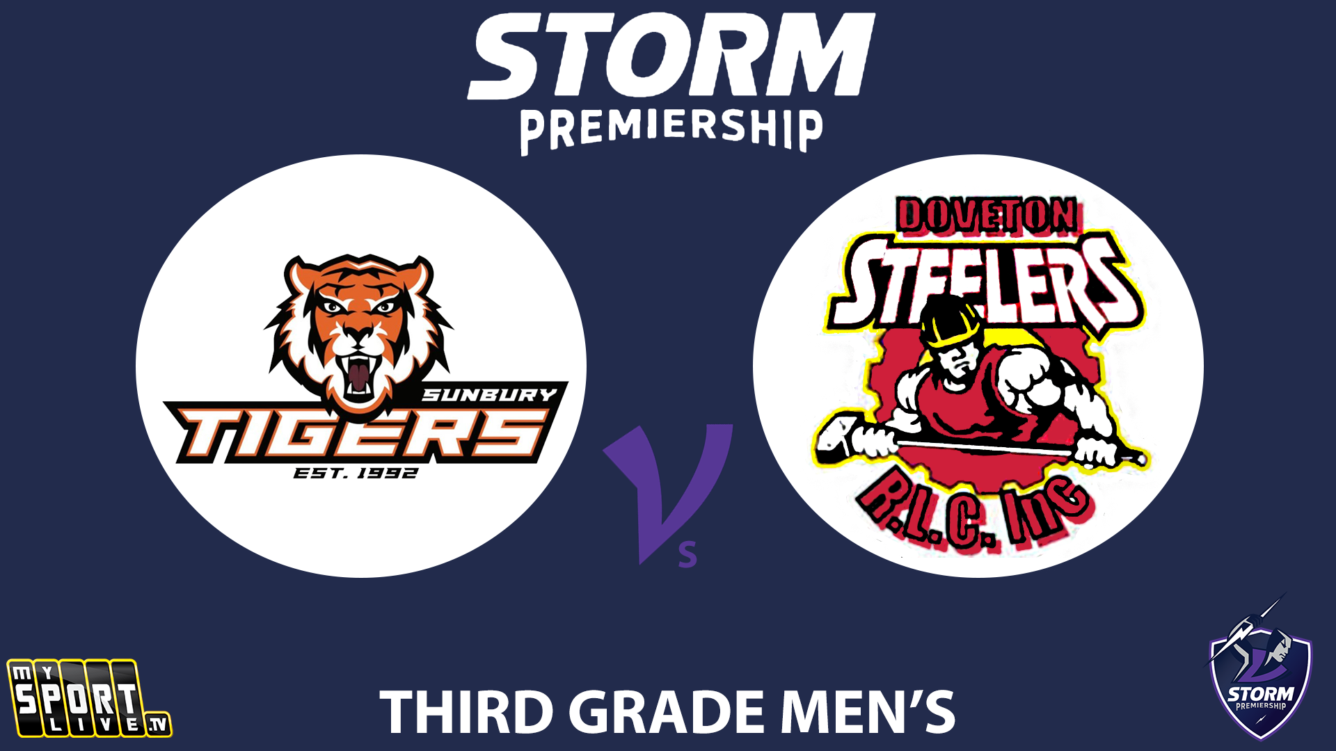 H1 2024 R11 Third Grade Men's: Sunbury Tigers vs. Doveton Steelers