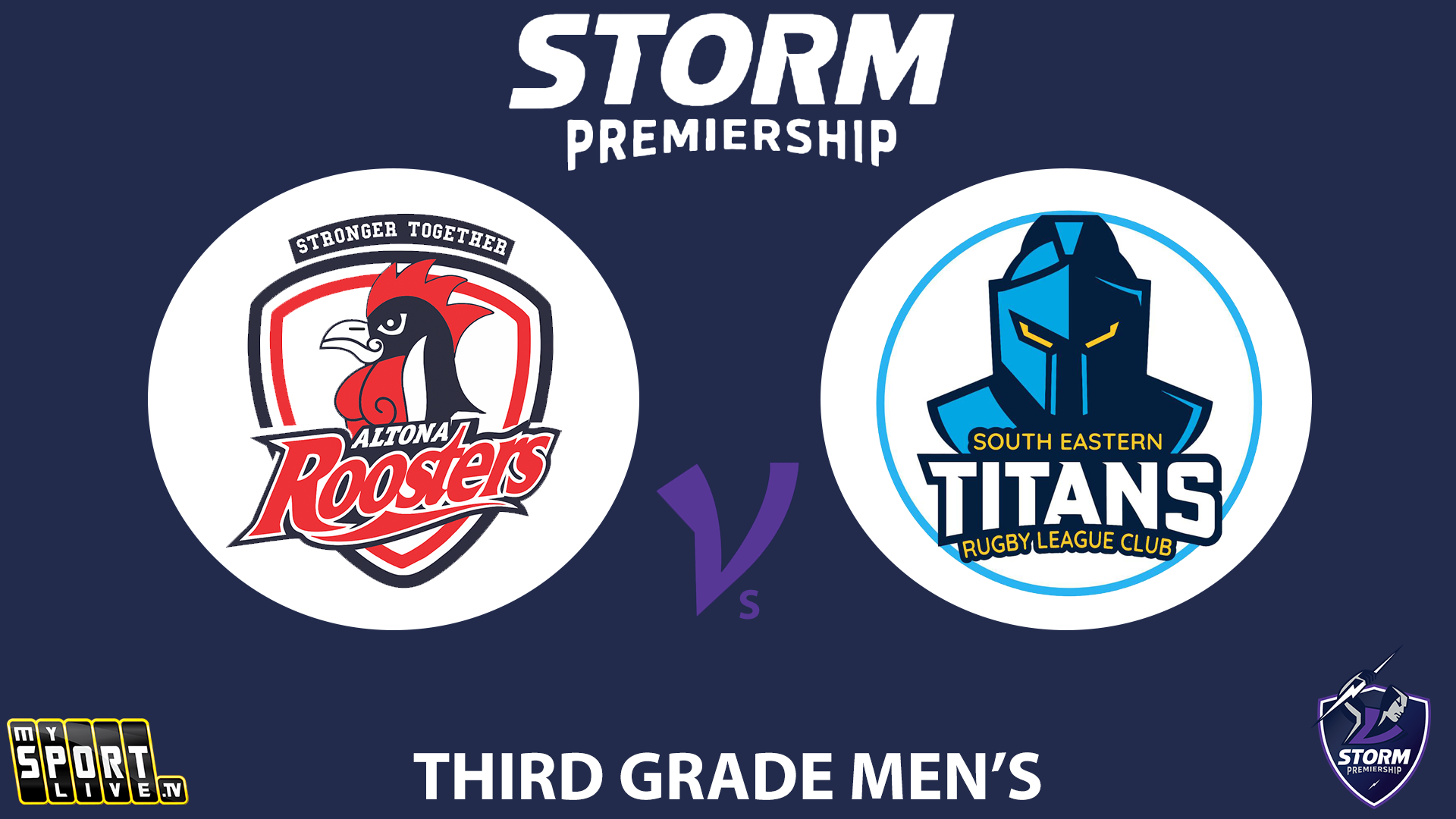 H1 2024 R9 Third Grade Men's: Altona Roosters vs. South Eastern Titans