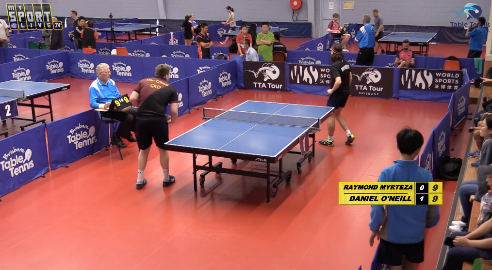 Men's Singles: Raymond Myrteza (VIC) vs. Daniel O'Neill (QLD)