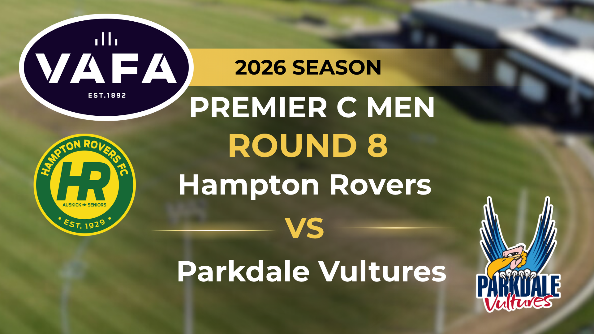 VAFA 2026 R8 PREM C Men’s Hampton Rovers V Parkdale Vultures