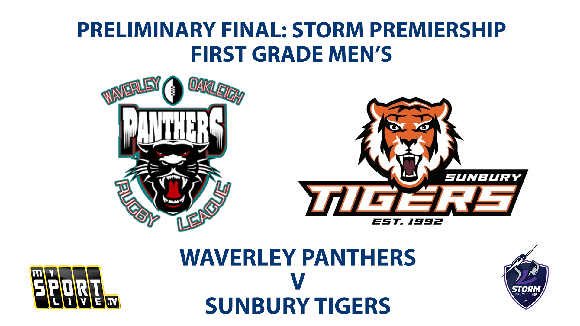 2023 PRELIM FINAL - First Grade Mens: Waverley Panthers vs Sunbury Tigers