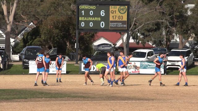 SMJFL U17.5 Boys Div 1 SF Ormond vs. ...