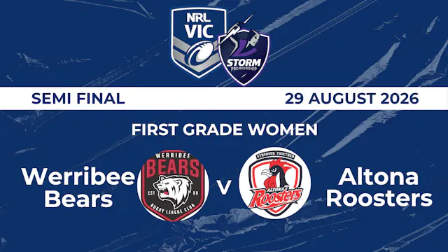 NRL Semi: FGW - Werribee Bears v Alto...