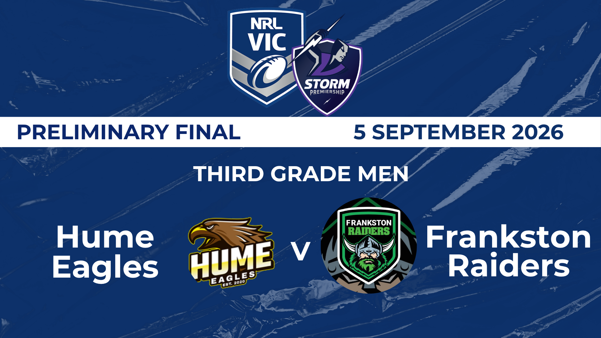 NRL Prelim: TGM - Hume Eagles v Frankston Raiders