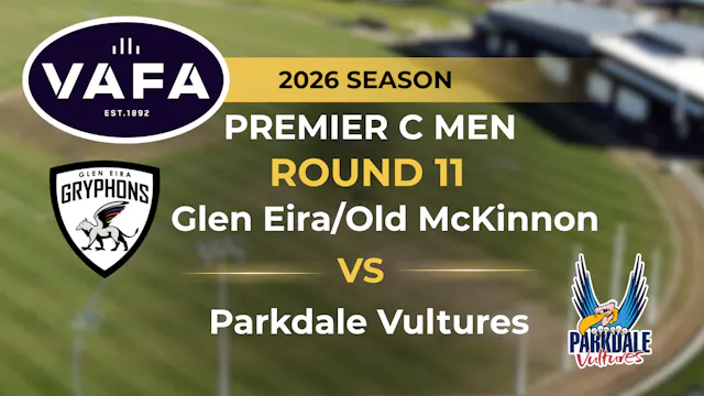 VAFA 2026 R11 PREM C Men's Glen Eira/...