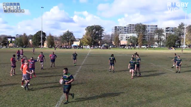 RUGBY VIC R8 2nd Grade Melbourne v Bo...