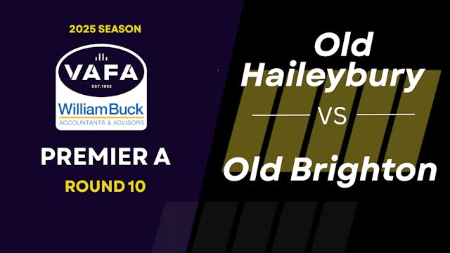RD10 PREM A Old Haileybury vs. Old Br...