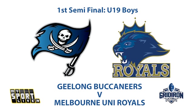 1st Semi: GV U19 Boys - Buccaneers vs Royals