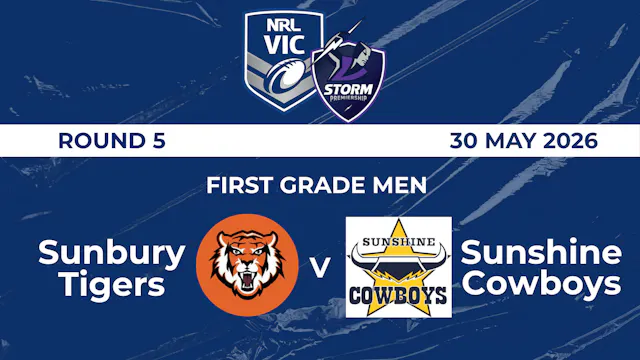 NRL R5: FGM - Sunbury Tigers v Sunshi...