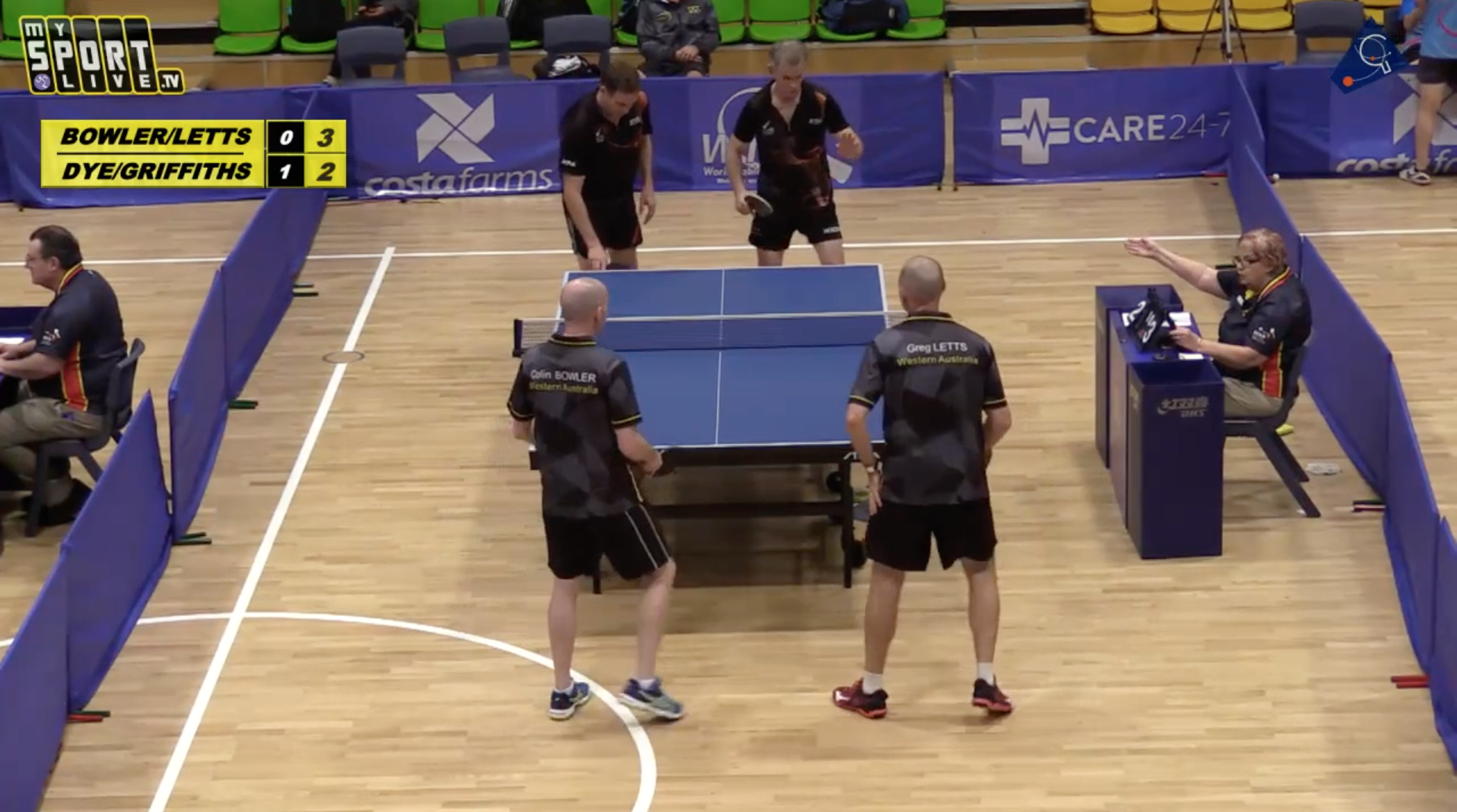 Table 1 - WED: 2019 Australian Veterans TT Championships