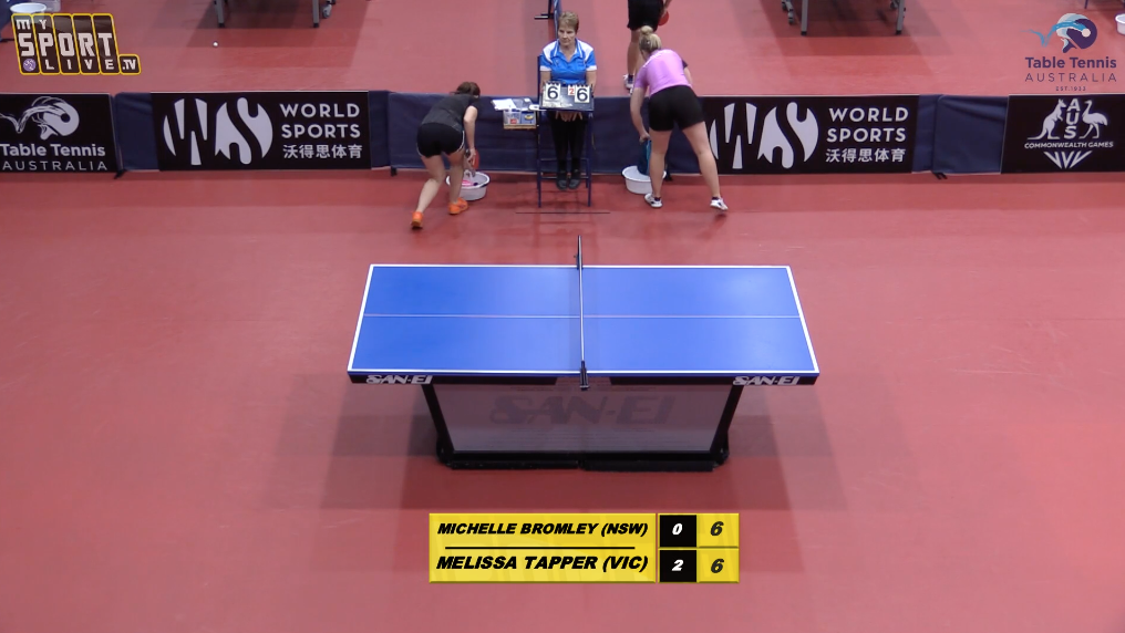 Women's Singles: Michelle Bromley (NSW) vs. Melissa Tapper (VIC)
