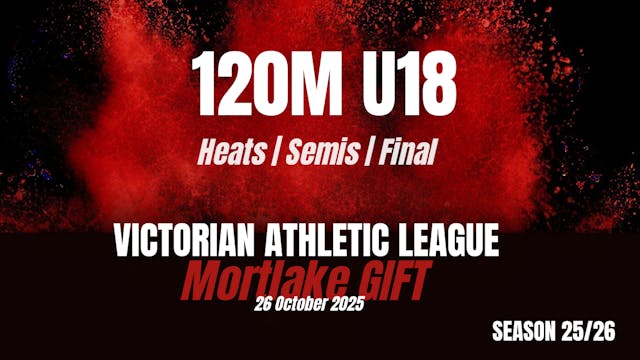 Mortlake 120M U18 Heats Semis Final