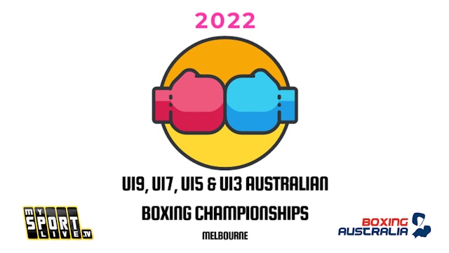 SAT (Afternoon FINALS): U19, U17, U15 & U13 Australian Boxing Championships
