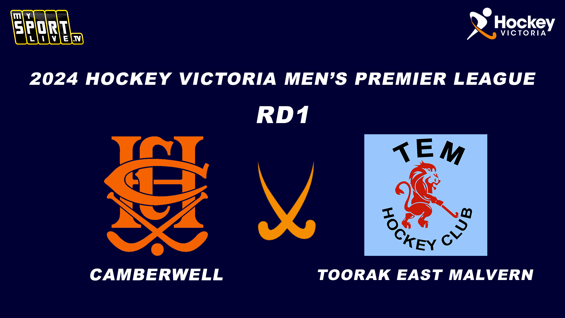 2024 HV Men's Premier League RD1 - Camberwell v Toorak East Malvern