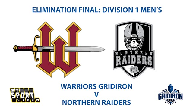 ELIMINATION FINAL: GV Men's Division ...